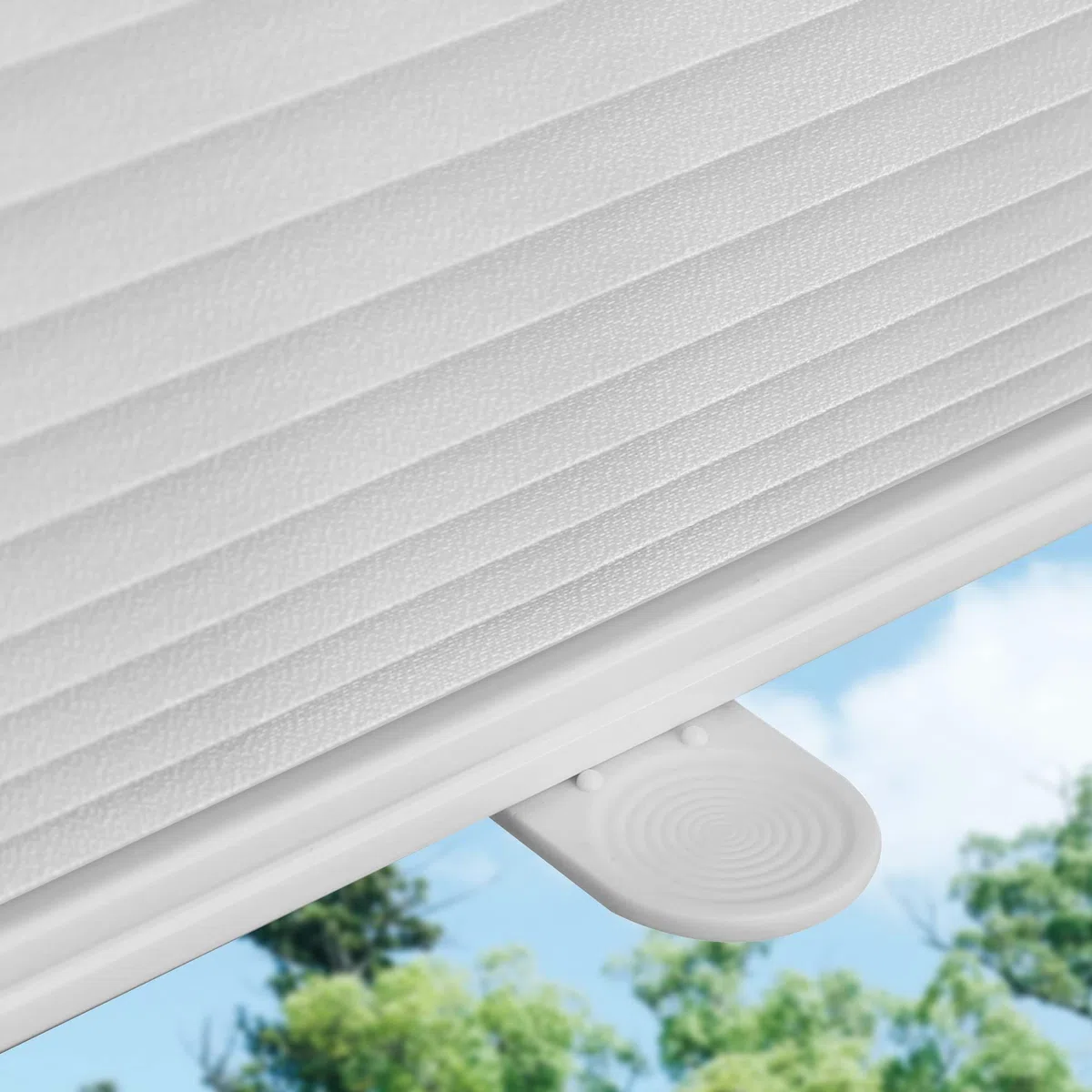 bobodeco Plissee ohne Bohren Plissees Klemmfix - Weiß 80 x 130 cm (BxH) - Easyfix Plisseerollo Jalousie Faltrollo Blickdicht - Sichtschutz - Sonnenschutz Fertifplissee - Rollos für Fenster und Tür