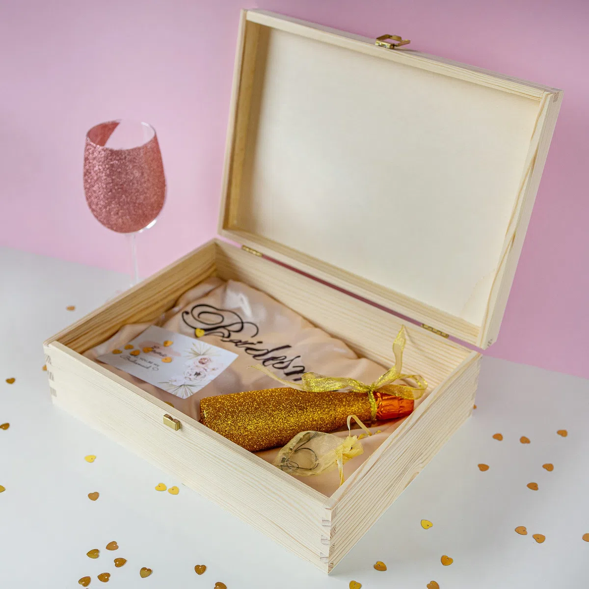 Creative Deco A4 Holzkiste mit Deckel | 33,8 x 24,8 x 10 cm (+/- 1 cm) | Unlackierte Aufbewahrungs-Box | Große Schatulle | Große Holzbox Ideal zur Lagerung der Wertsachen, Spielzeugen und Werkzeugen