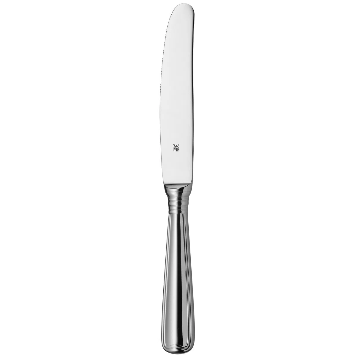 WMF Augsburger Faden Menümesser 21,7 cm, eingesetzte Messerklinge, Cromargan Edelstahl poliert, glänzend, spülmaschinenfest