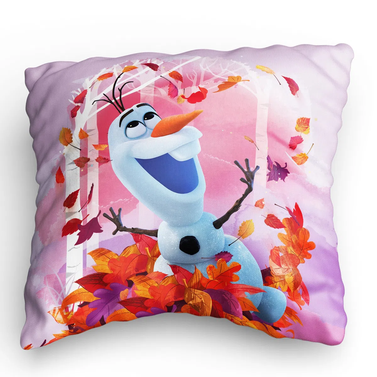 Frozen Die Eiskönigin Kissen Olaf Summer 40cm x 40cm Dekokissen Kuschelkissen Wendekissen Kinderkissen Schmusekissen Kopfkissen Anna Elsa Sven Kristoff Disney Vorder- und Rückseite zur Bettwäsche