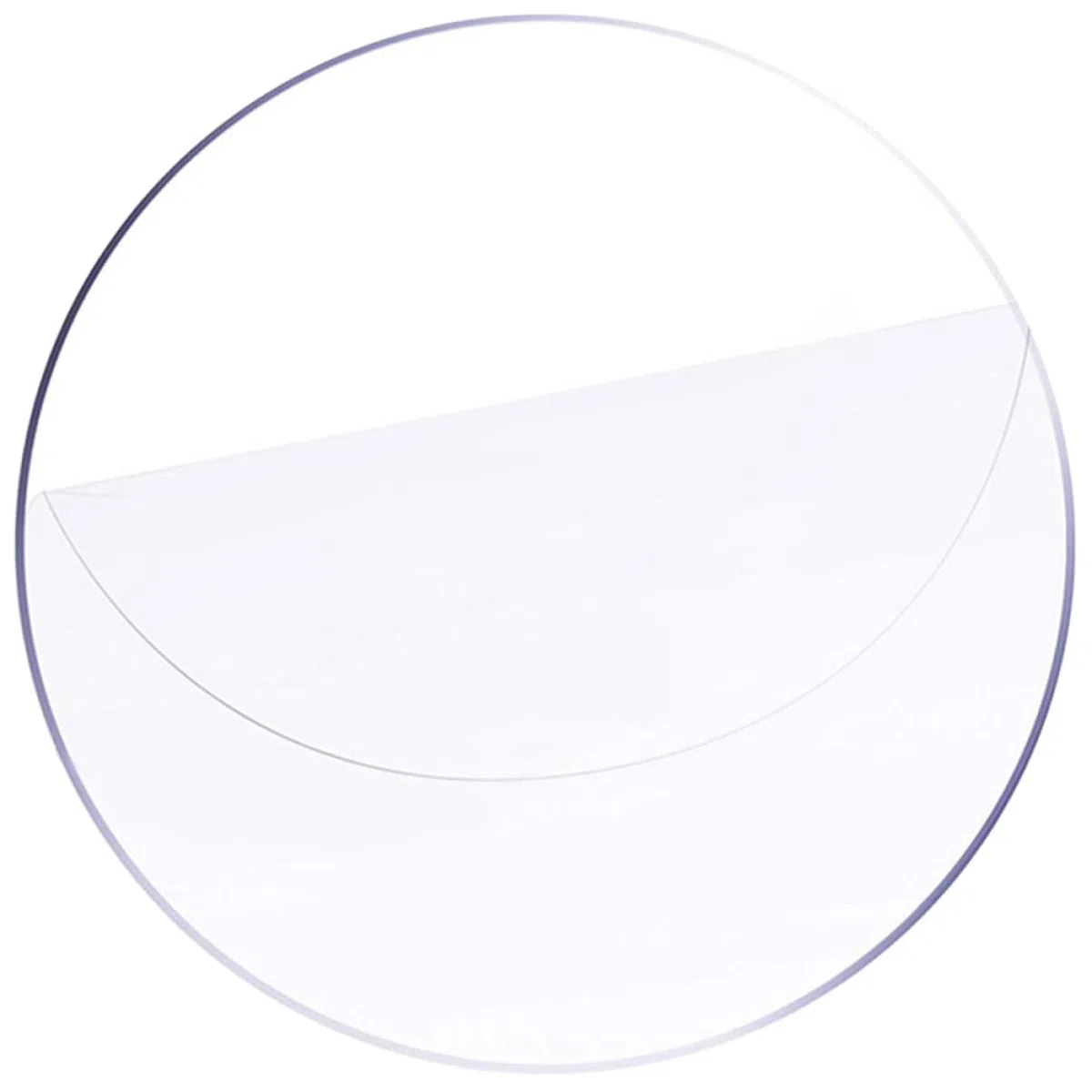 Acrylscheibe mit Glatten Kanten aus Acryl Transparent Runde als Tischschutzplatte für Bastelprojekte und Selbstgemacht Anwendungen