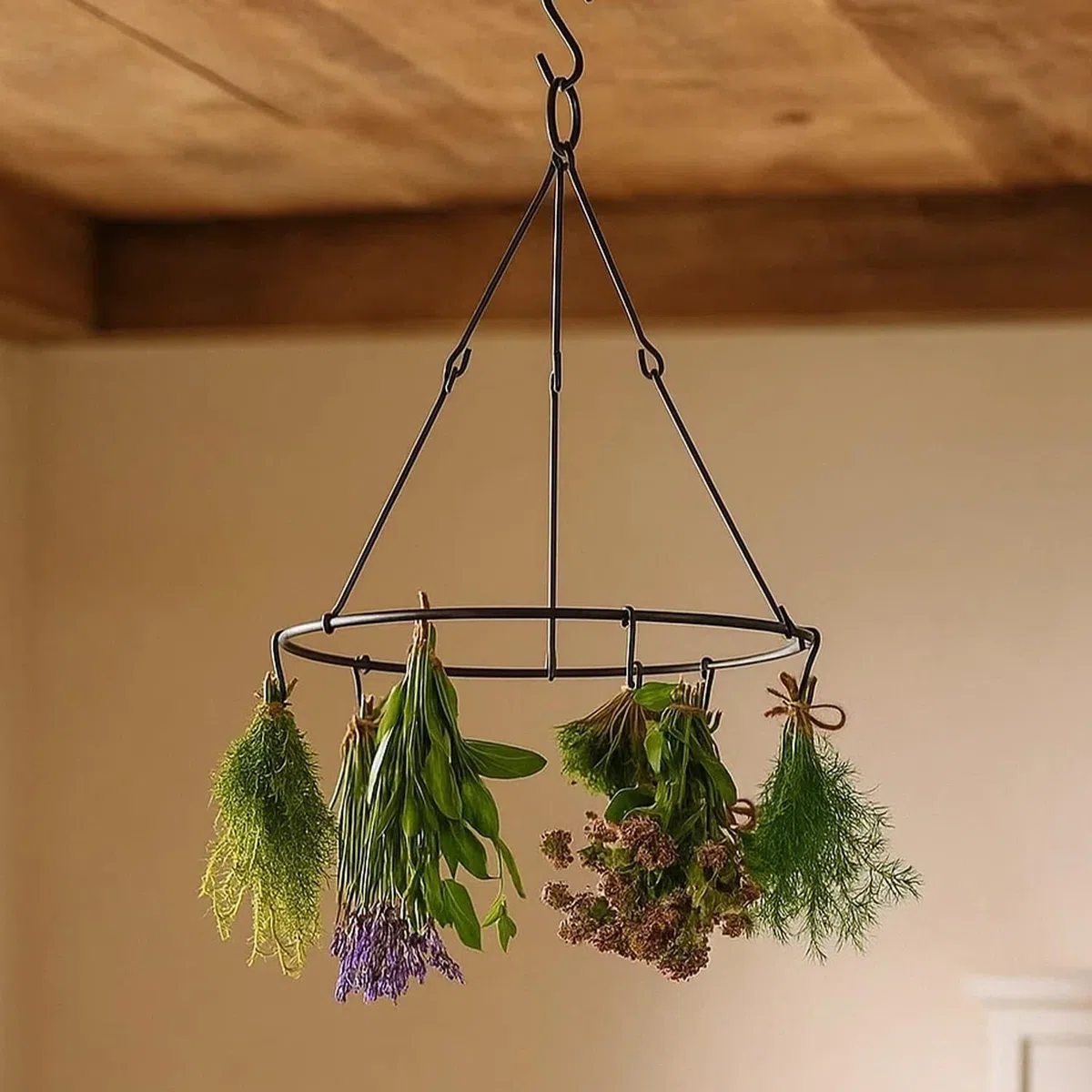 CKB LTD Kräuter- und Blumentrockner - Küche & Garten Hängender Trockenständer - Platzsparendes Zubehör zum Lüften im Innen- oder Außenbereich für Pflanzen, Gras, Vanille, Gewürze, Blumen, aromatische