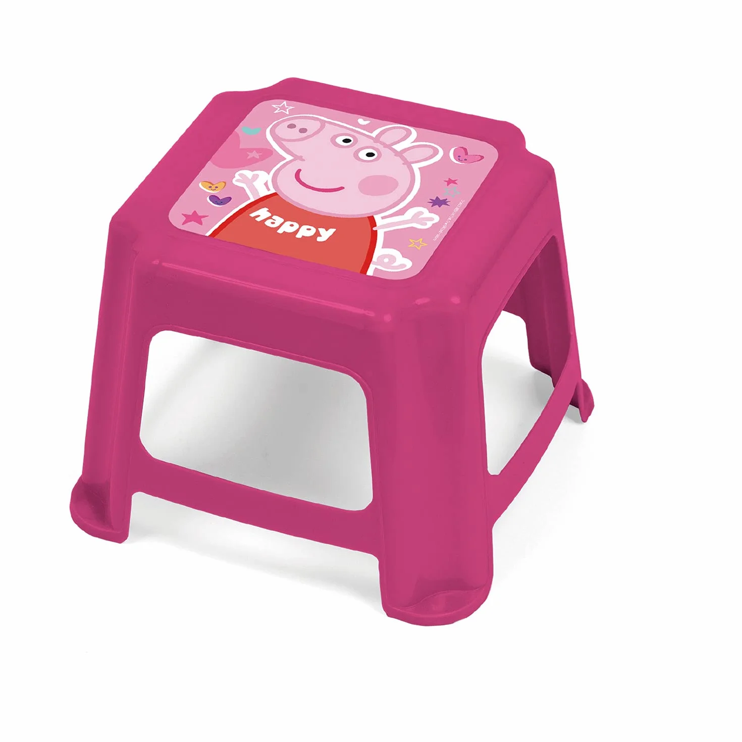 ARDITEX EONE-Peppa Pig PP1440 Hocker aus Kunststoff, 27 x 27 x 21 cm