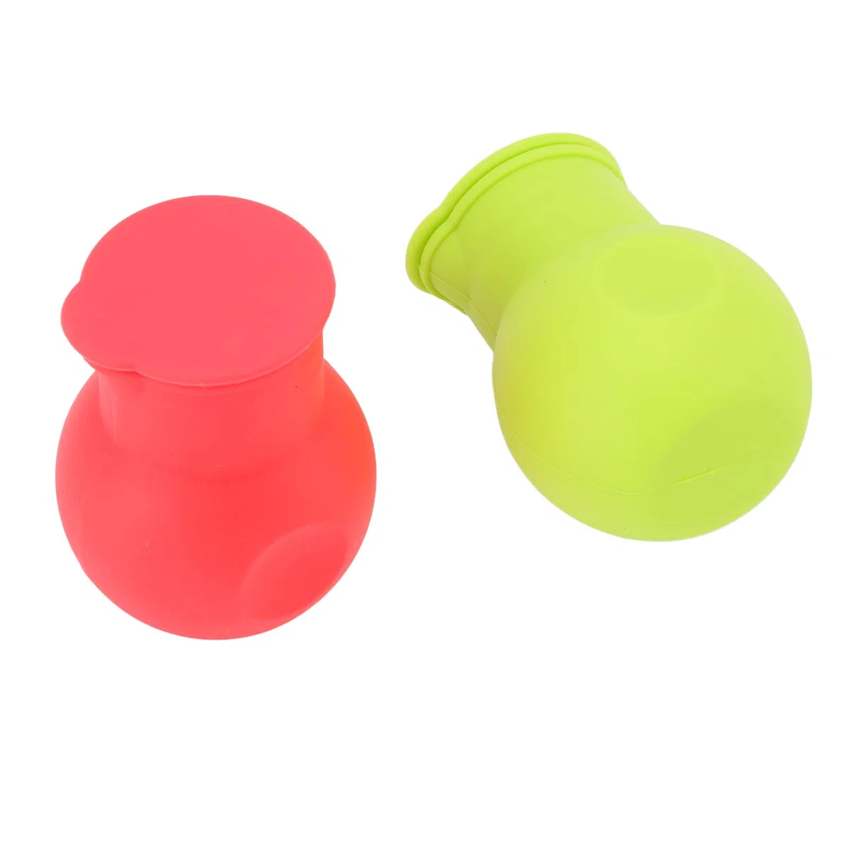 Generic Silikon-Schokoladenschmelztopf, Flexibler Mini-Schokoladen-Heiztopf Zum Backen in der Küche, für Popcorn- und Pfannkuchenliebhaber, Rot, Grün (2 Stück)