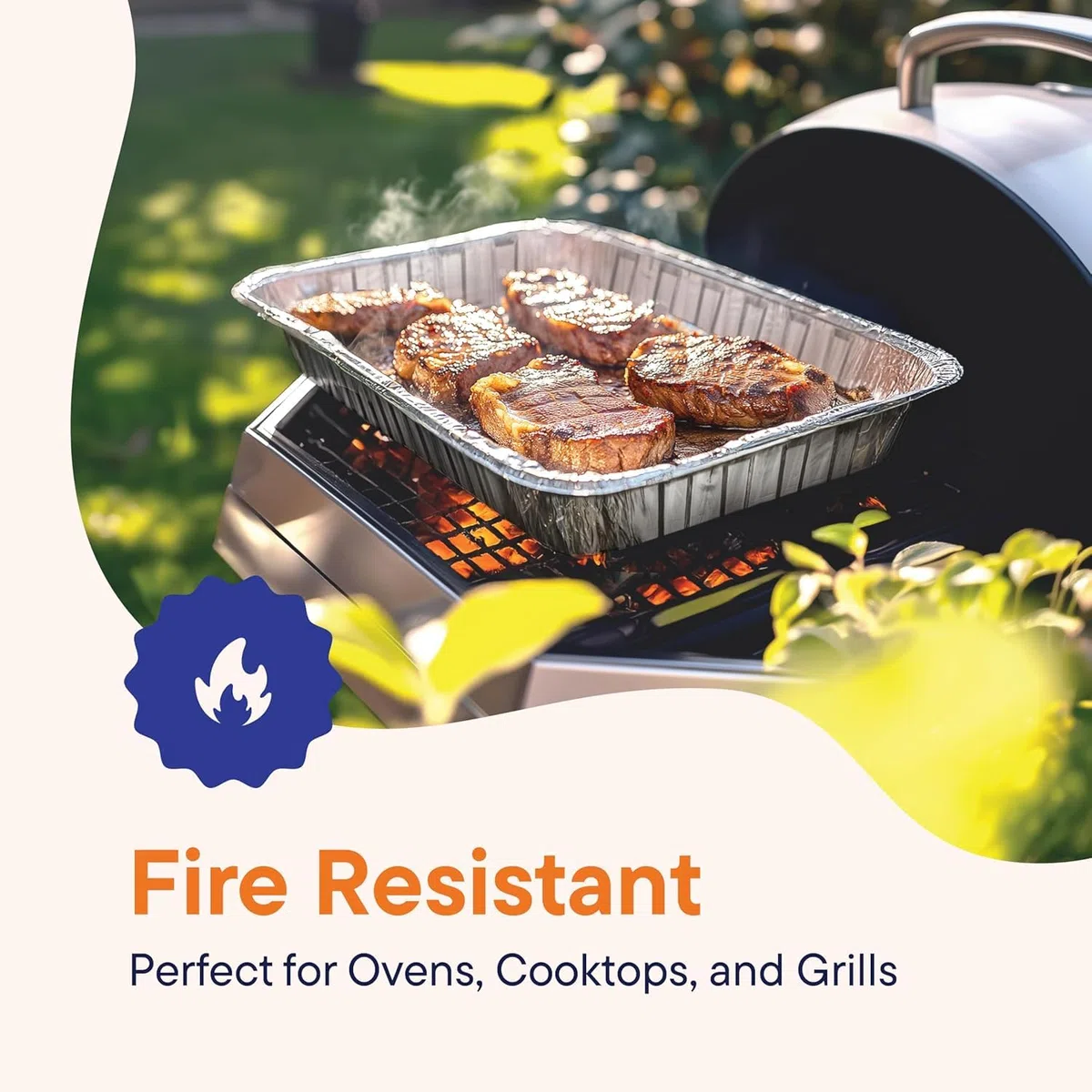 LATERN 20 Stück Große Backbleche aus Aluminiumfolie, 31 x 26 x 5CM Einweg Bräter Backofen Gefrierfach Kochen Backen Grillpfannen zum Party-Essen servieren Aufbewahrung zum Mitnehmen Catering-Container