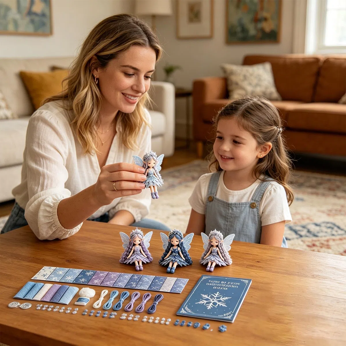 Fairies-patchworks-DIY-Sets, 4-teilig, Lustige Blumen-fairies-patchworks-Sets, Stoff-Komplettzubehör – DIY-Nähset Für Erwachsene Und Anfänger | Für Erwachsene, Familien, Kinder, Mädchen, Liebhaber