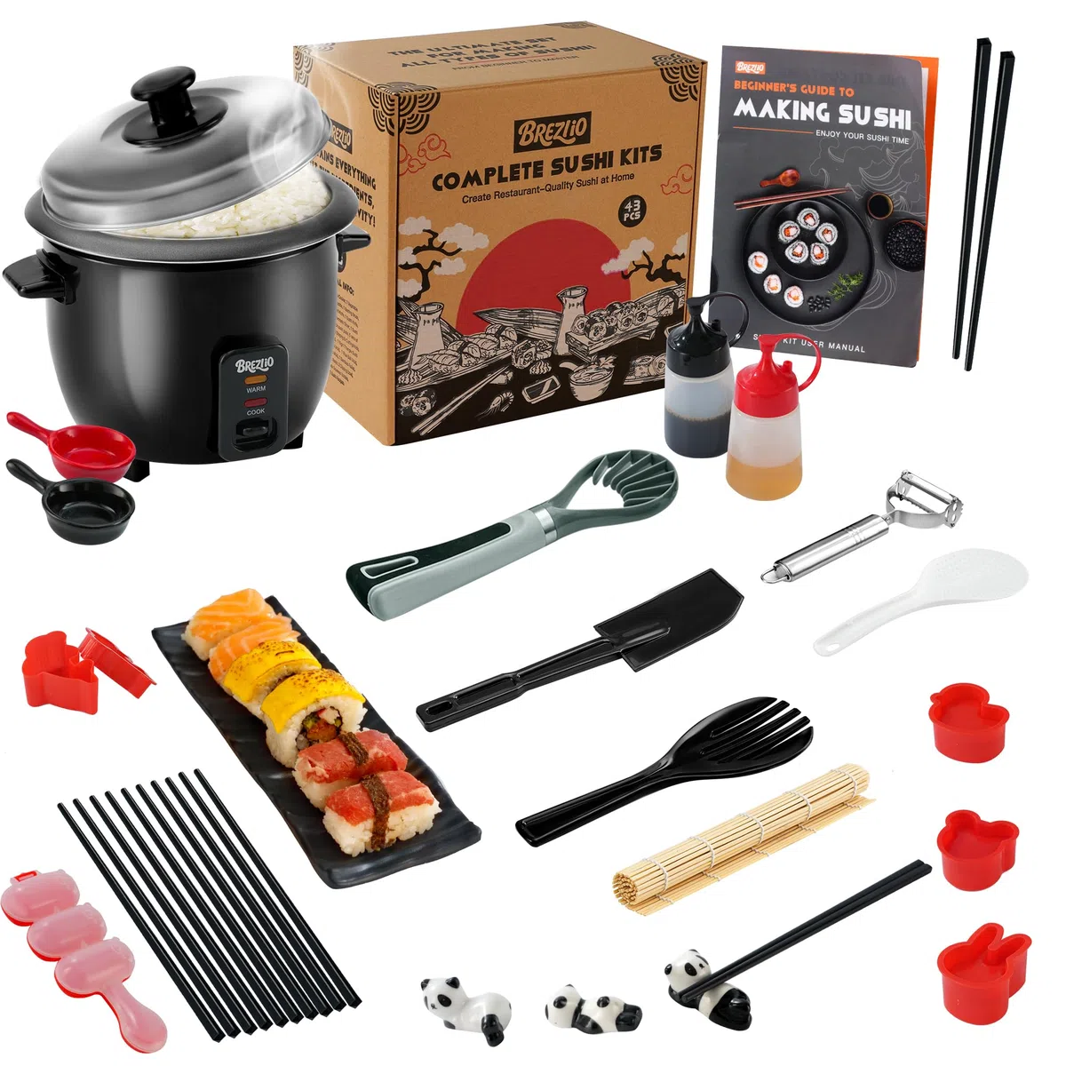 Sushi Maker Set，Sushi zubehör，Sushi Set zum selber Machen ，DIY for Anfänger，kreative Hobbyköche