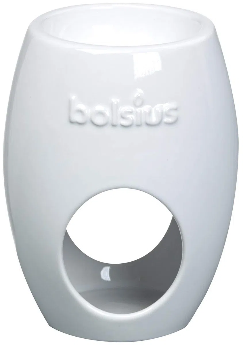 Bolsius - Duftlampe - Ellipse - Weiß - 2 Stk - Aromabrenner - Ø 94 mm - Keramik - Aromalampe für Raumdüfte - Duftlampe für Raumerfrischung