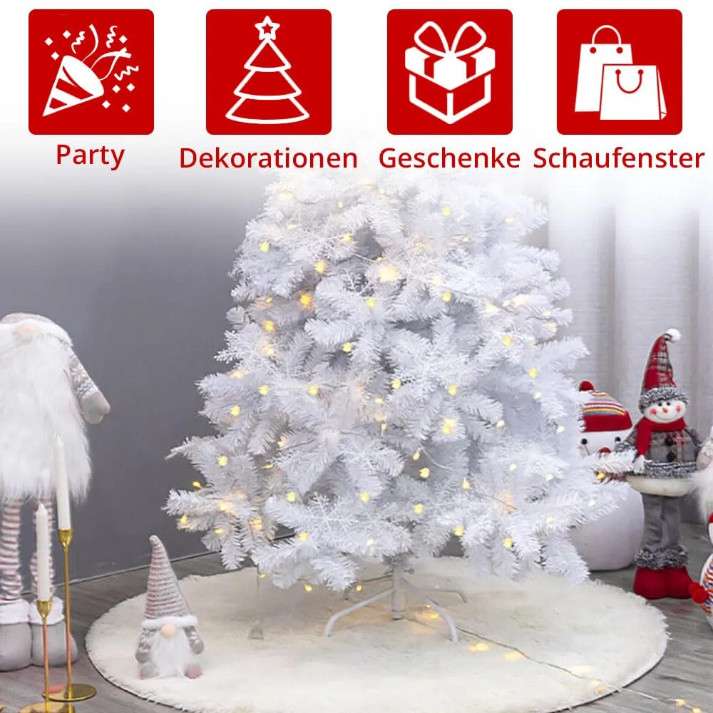 Weihnachtsbaum Decke Weiss, Weihnachtsbaumdecke Weihnachtsbaum Röck Runde - Ø 90 cm