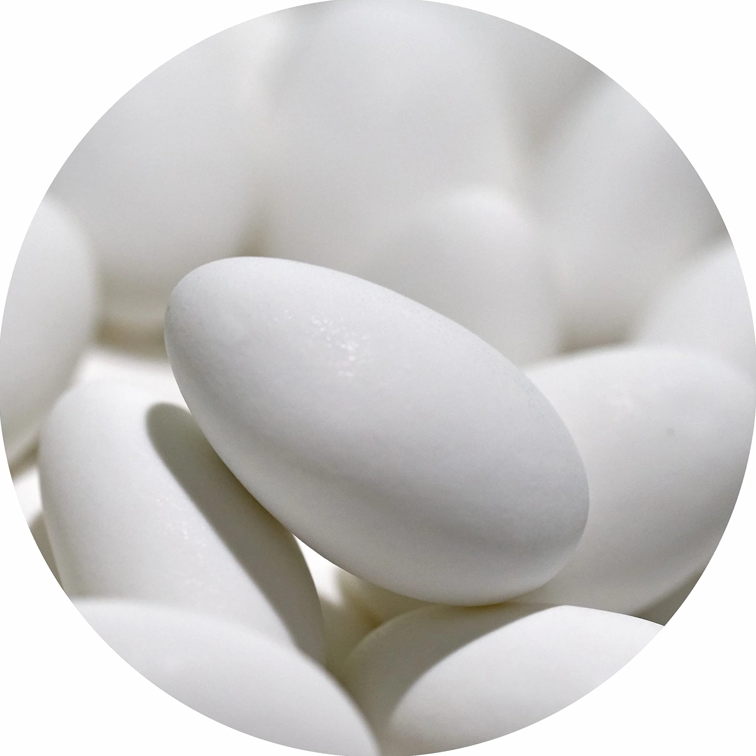 EinsSein 1kg Feinste italienische Mandeltradition Hochzeitsmandeln weiss matt | 300 Stück Gastgeschenke/Kilo | Zuckermandeln Bonboniere Hochzeit Taufmandeln Taufe Kommunion Mandeln Nikah Sekeri