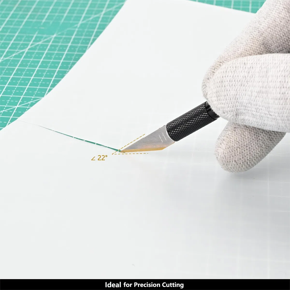 EHDIS 40 Stück Skalpell Klingen mit Titan-Schneide, Titan Beschichtet Ersatzklingen für Bastelmesser, Skalpell, Hobbymesser, #11, Extrem scharf, in praktischer Spenderbox