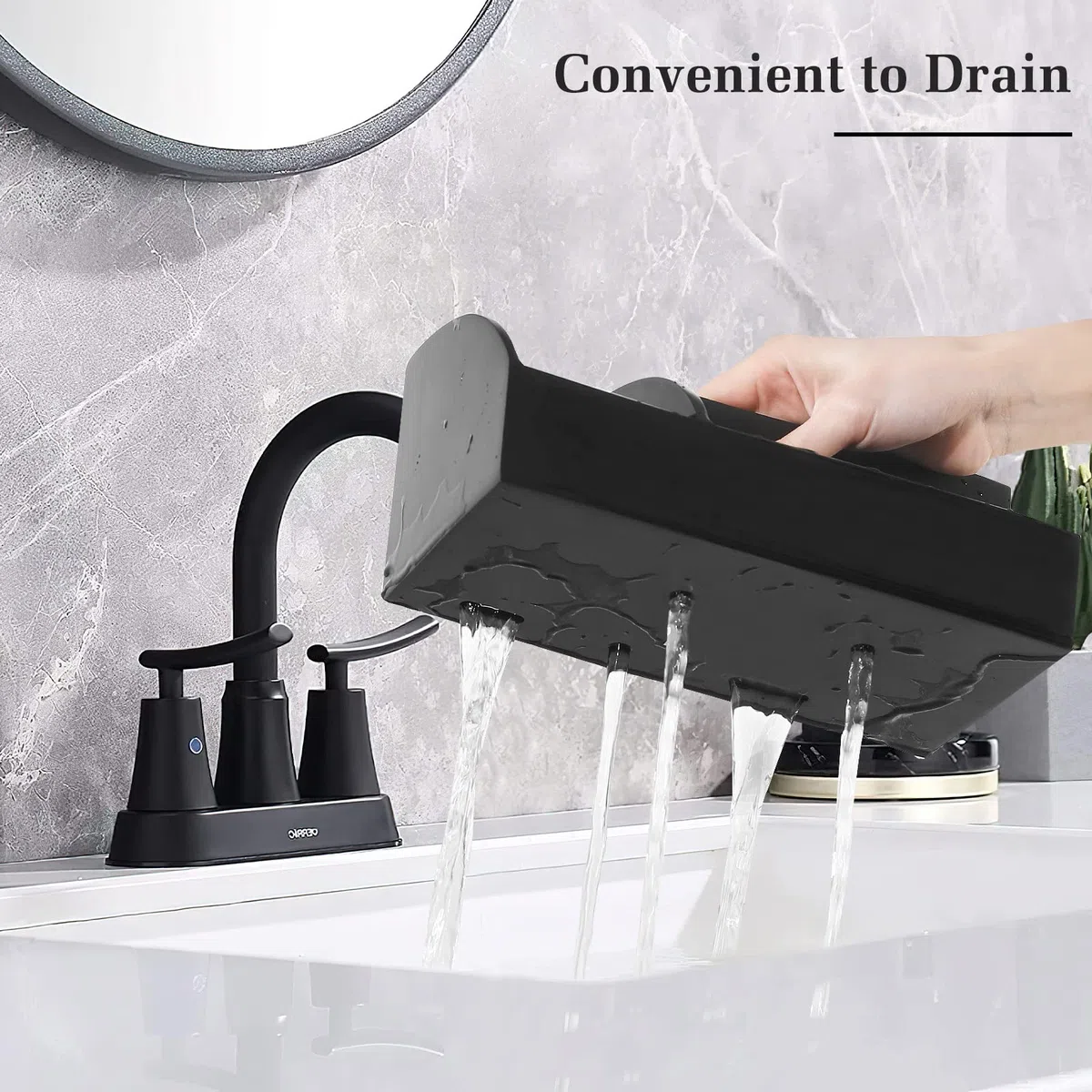 Luxspire Zahnbürstenhalter, 5 Fächer Elektro Zahnbürsten Halter Organizer Familie Zahnputz Halterung Große Kapazität Zahnputzhalter Make Up Organizer für Familien Zahnpasta Shaver Herren, Mattschwarz
