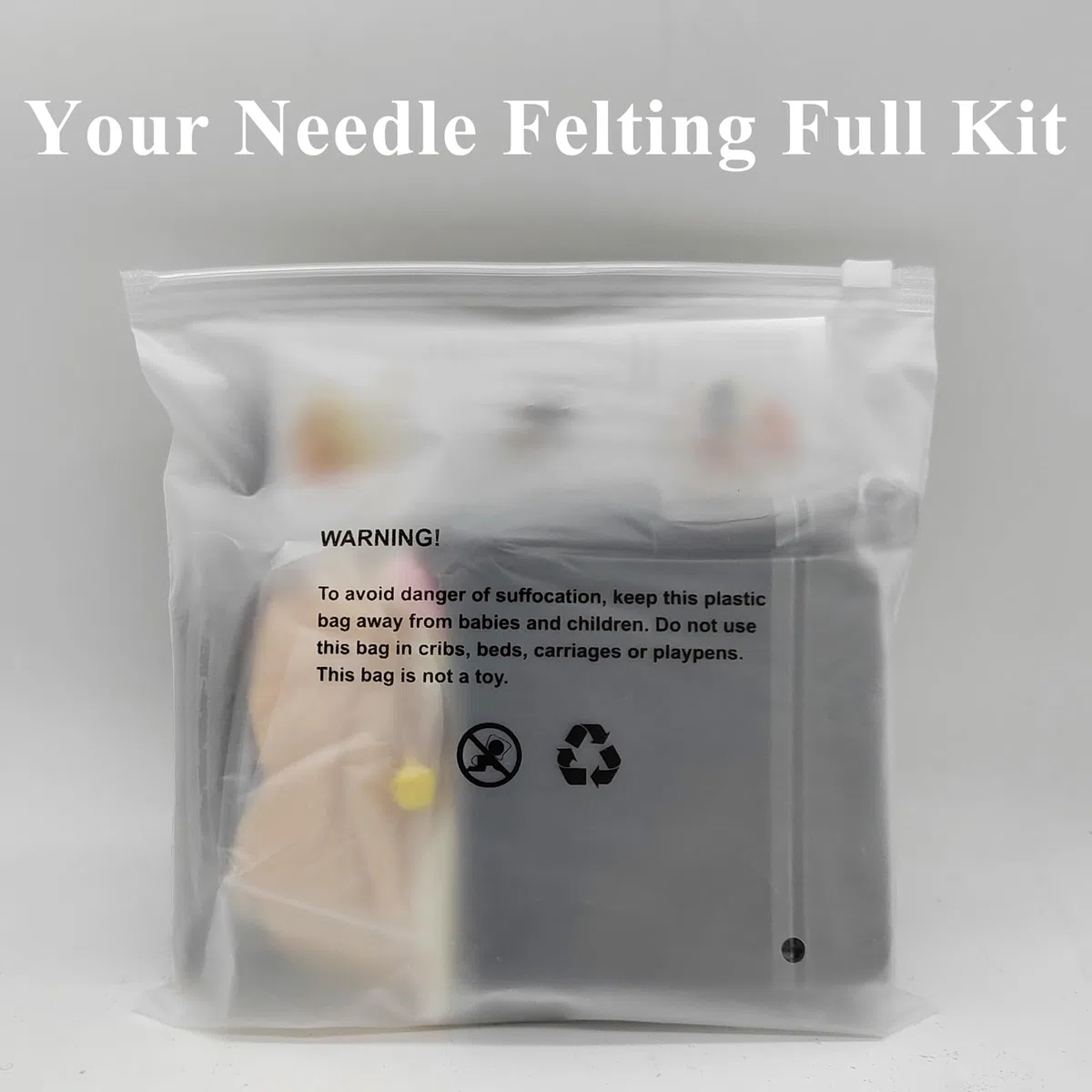 Feltsky Nadelfilz-Set mit schwarzer Katze für Anfänger, Bastelset, enthält alles, um 13 cm Höhe zu machen