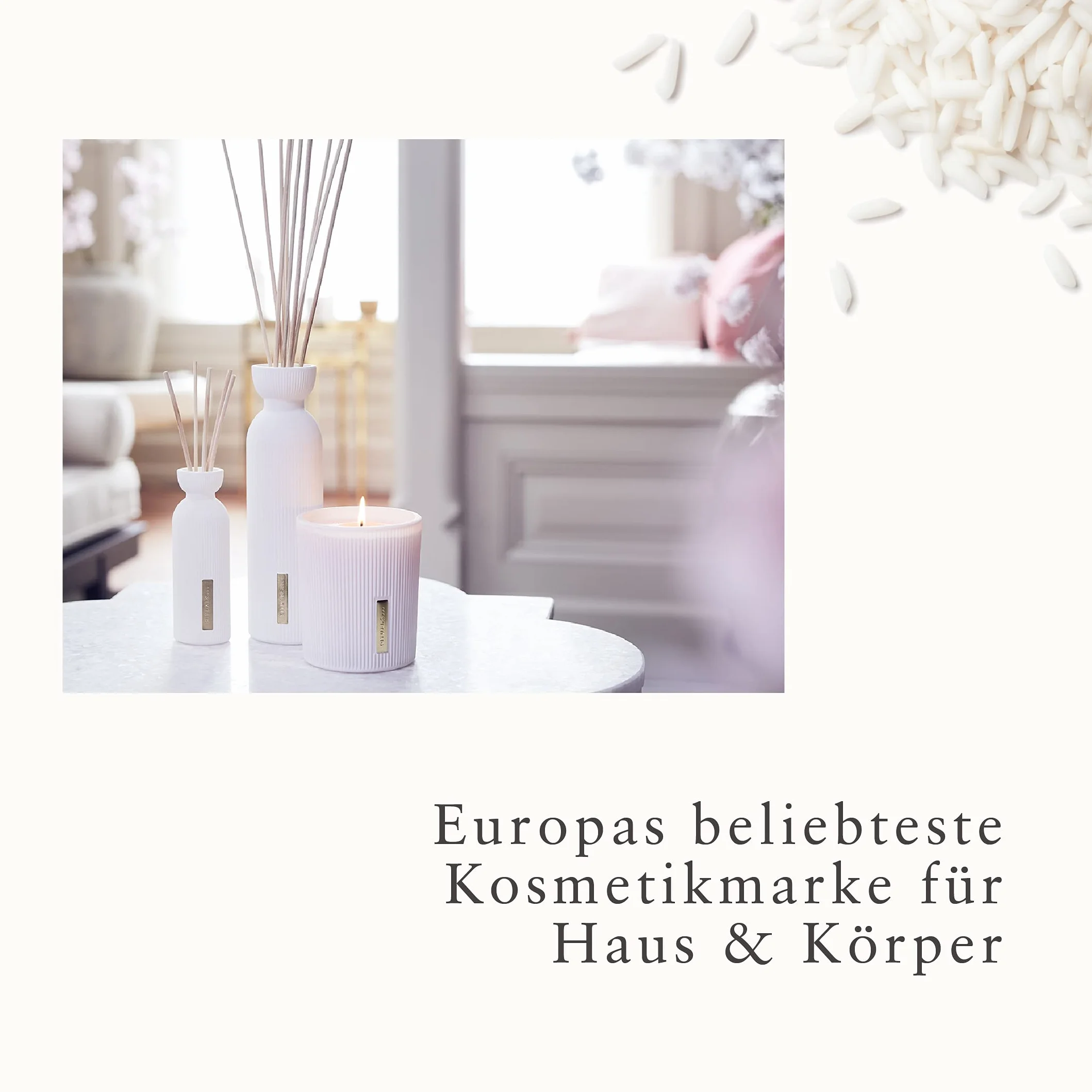 Rituals Reed Diffuser Sticks von The Ritual of Sakura 70ml - Mit Reismilch & Kirschblüte - Erneuernde Eigenschaften