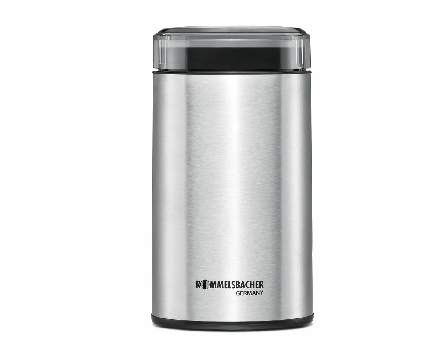 ROMMELSBACHER Kaffeemühle EKM 100 - Schlagmesser,Bohnenbehälter, Füllmenge 70 g, Mahlgrad über Mahldauer wählbar, auch für Gewürze, Zucker, Nüsse, 200 Watt