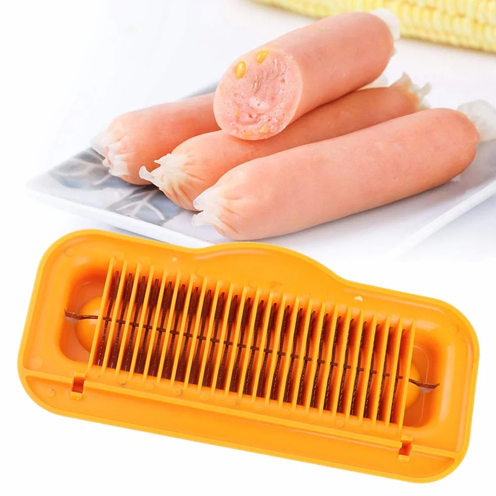Wuschn Currywu,Wuschn,Currywuschn,Hotdog Cutter,Hot Dog Cutter er,Hot Dog Gadgets 1 Stück Multifunktionr Hot Dog Wuschn Sn Bananensch Küchenwerkzeug