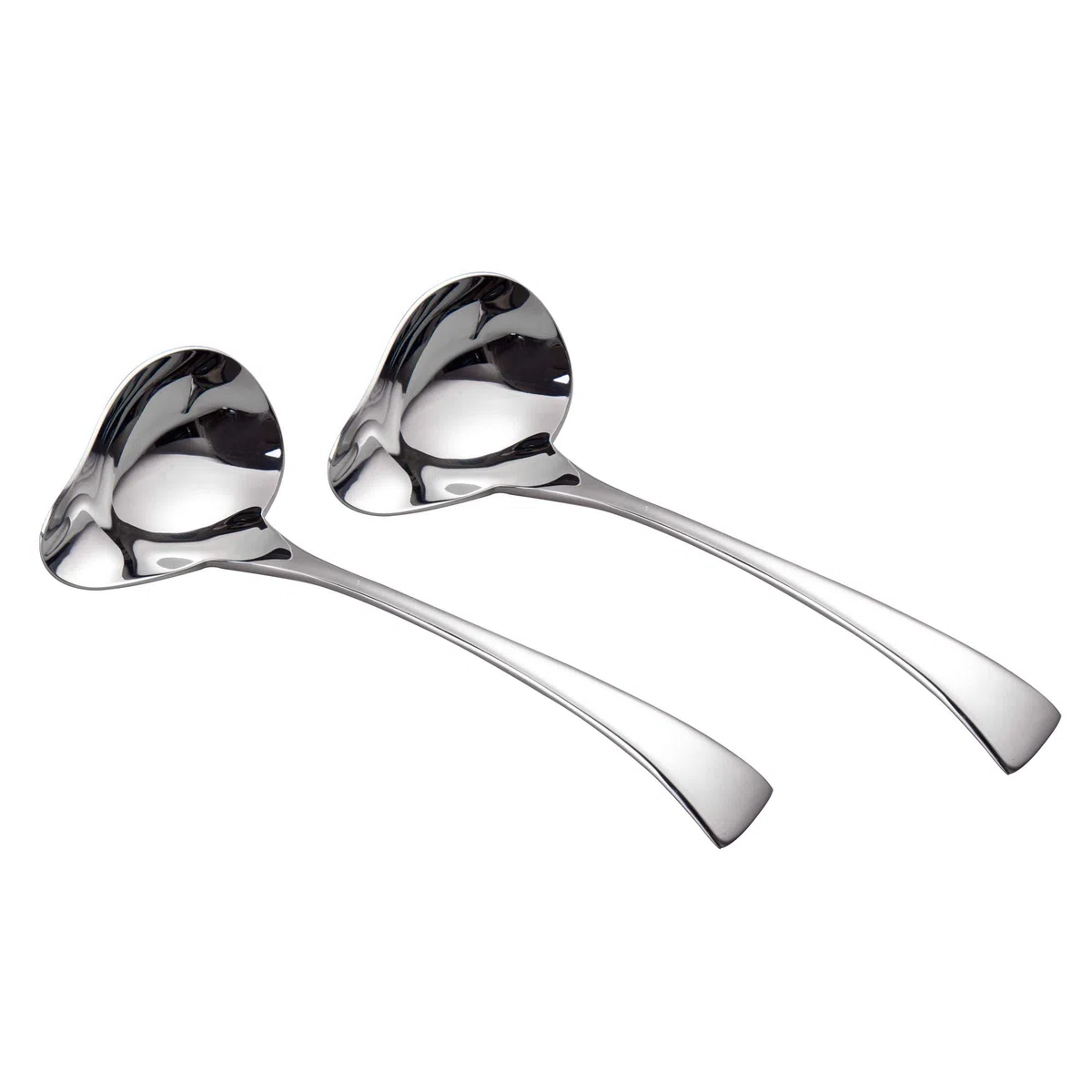 IMEEA Soßenlöffel Edelstahl 18/10 mit Ausguss 2er Set Gravy Ladle Tropffrei Spiegelpolierter Saucenlöffel für Sauce, Dressing Dessert & Steak Spülmaschinenfest