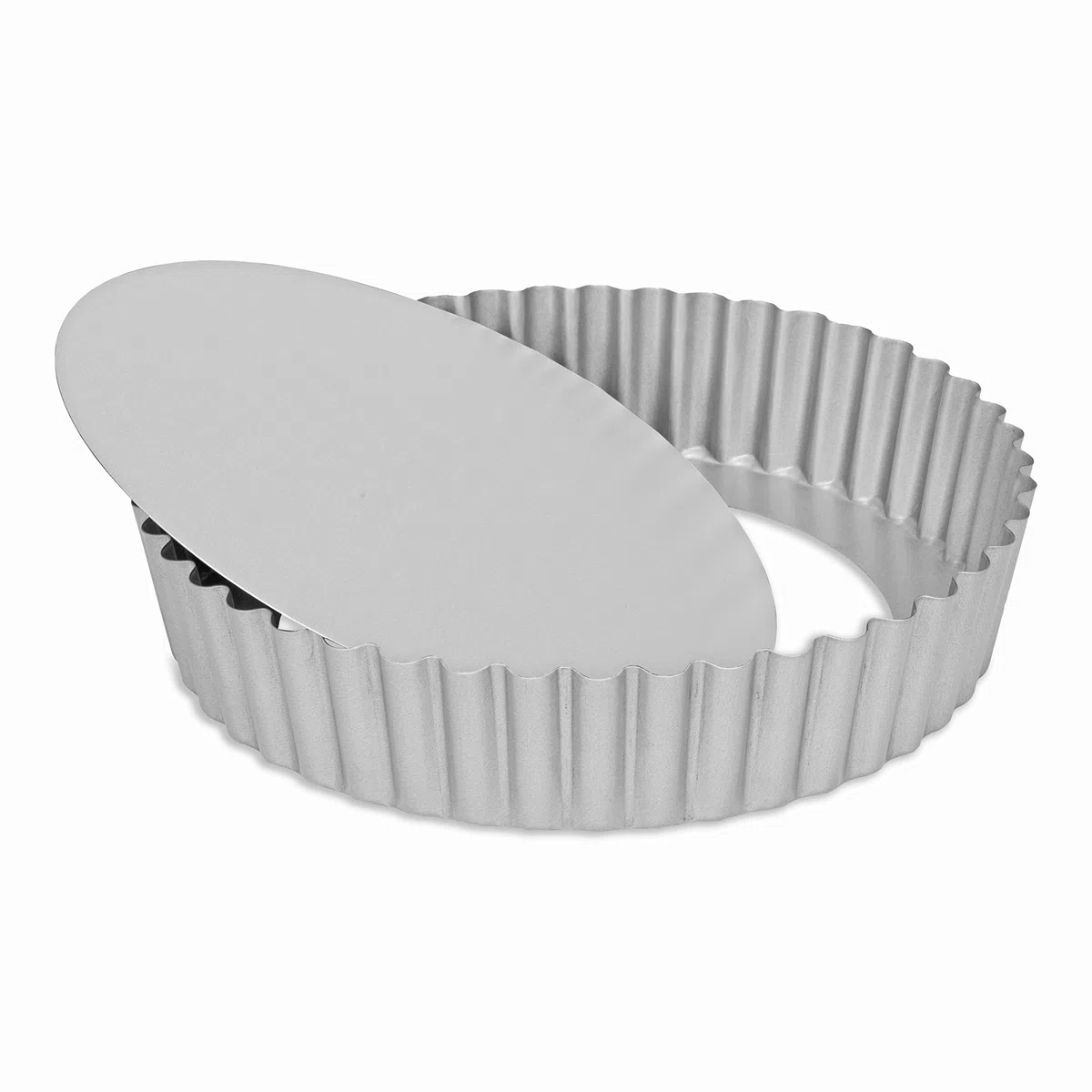 Patisse - Quicheform mit losem Boden - Farbe: Silber - Durchmesser: 25 cm