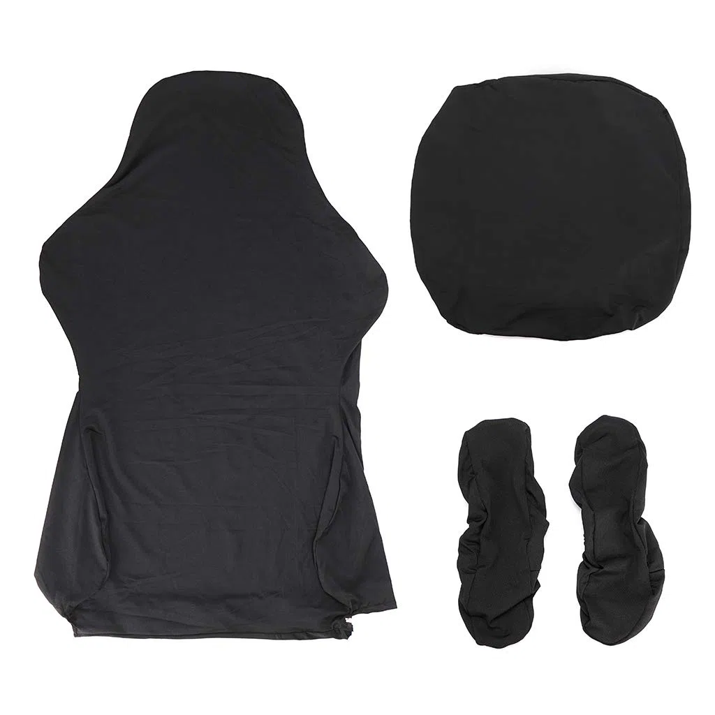BTSKY Gaming-Stuhlhussen, ergonomisch, dehnbar, für Büro- und Computerstuhl, auch für Liegesessel, Rennstil, Schwarz (Stühle Nicht enthalten)