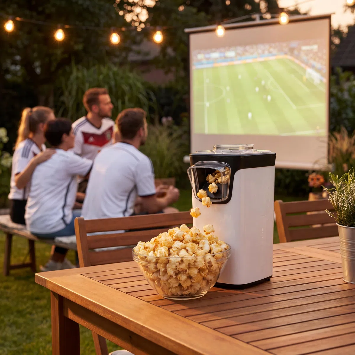 Princess Heißluft-Popcornmaschine – Frisches Popcorn in 3 Minuten, fettfreier und kalorienarmer Snack, schnelle und einfache Zubereitung, ideal für Zuhause und Partys 1100 Watt