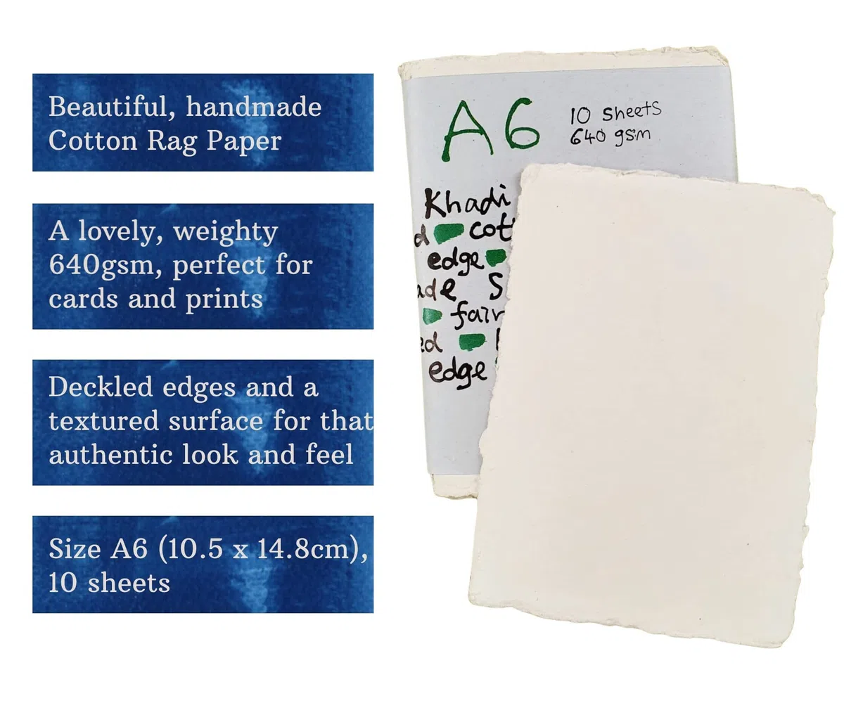 Creative Crafters Cyanotypie Kit mit Handgefertigtem Künstlerpapier, Schaumpinseln & Tipps Blatt - Cyanotype Kit zur Herstellung von Solar Fotopapier für Sonnenographie, Solardrucke