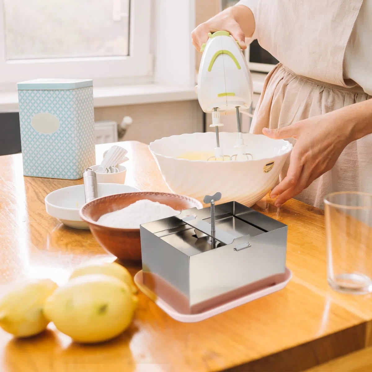 STOBAZA Tofupresse aus Edelstahl, 16 x 12 x 9 cm Pressform für hausgemachten Tofu, Paneer und Frischkäse, wiederverwendbare Küchenform