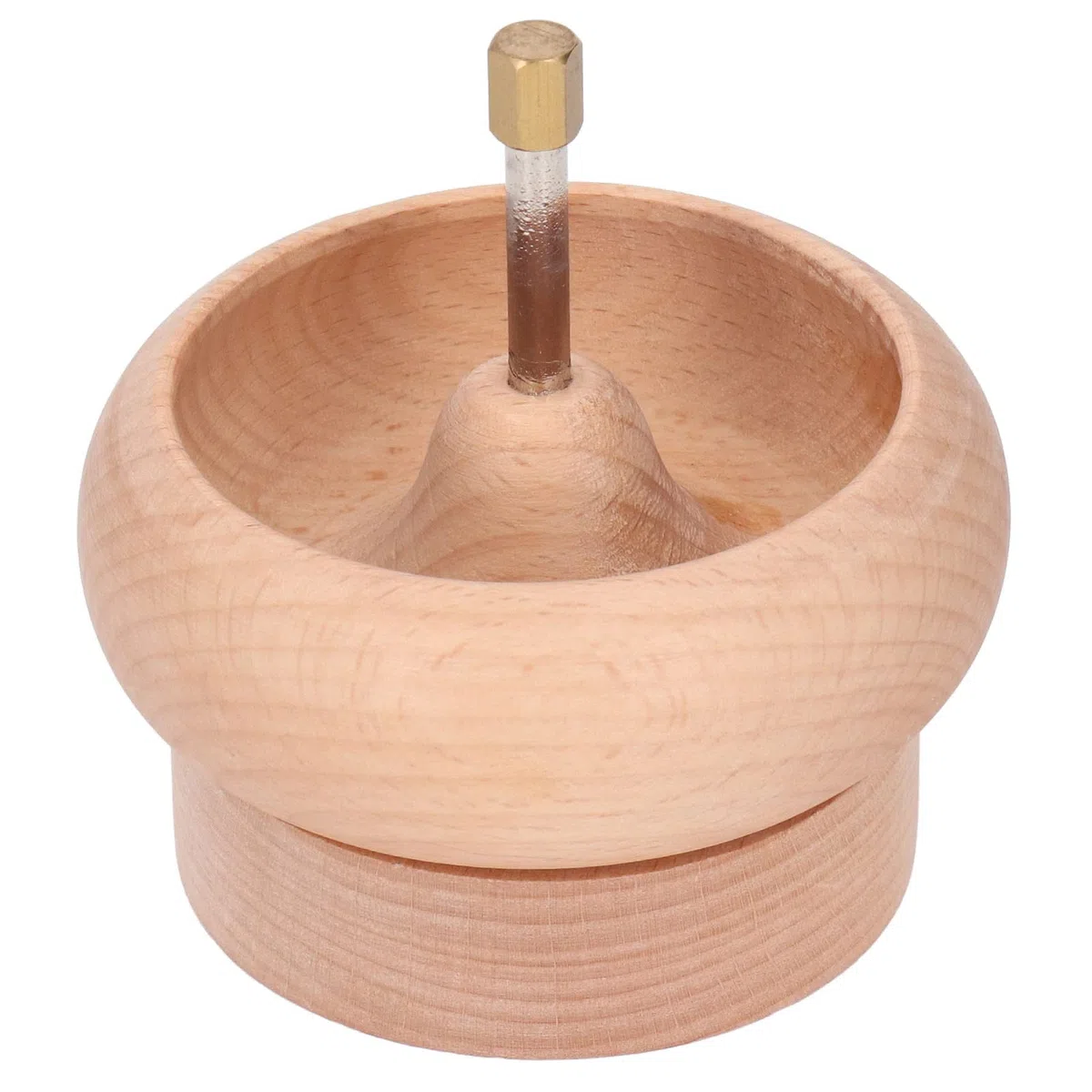 Eujgoov 10 cm Holzperlen Spinner Schmuckherstellung Perlenhalter mit Gemischten Farbperlen Crystal Line