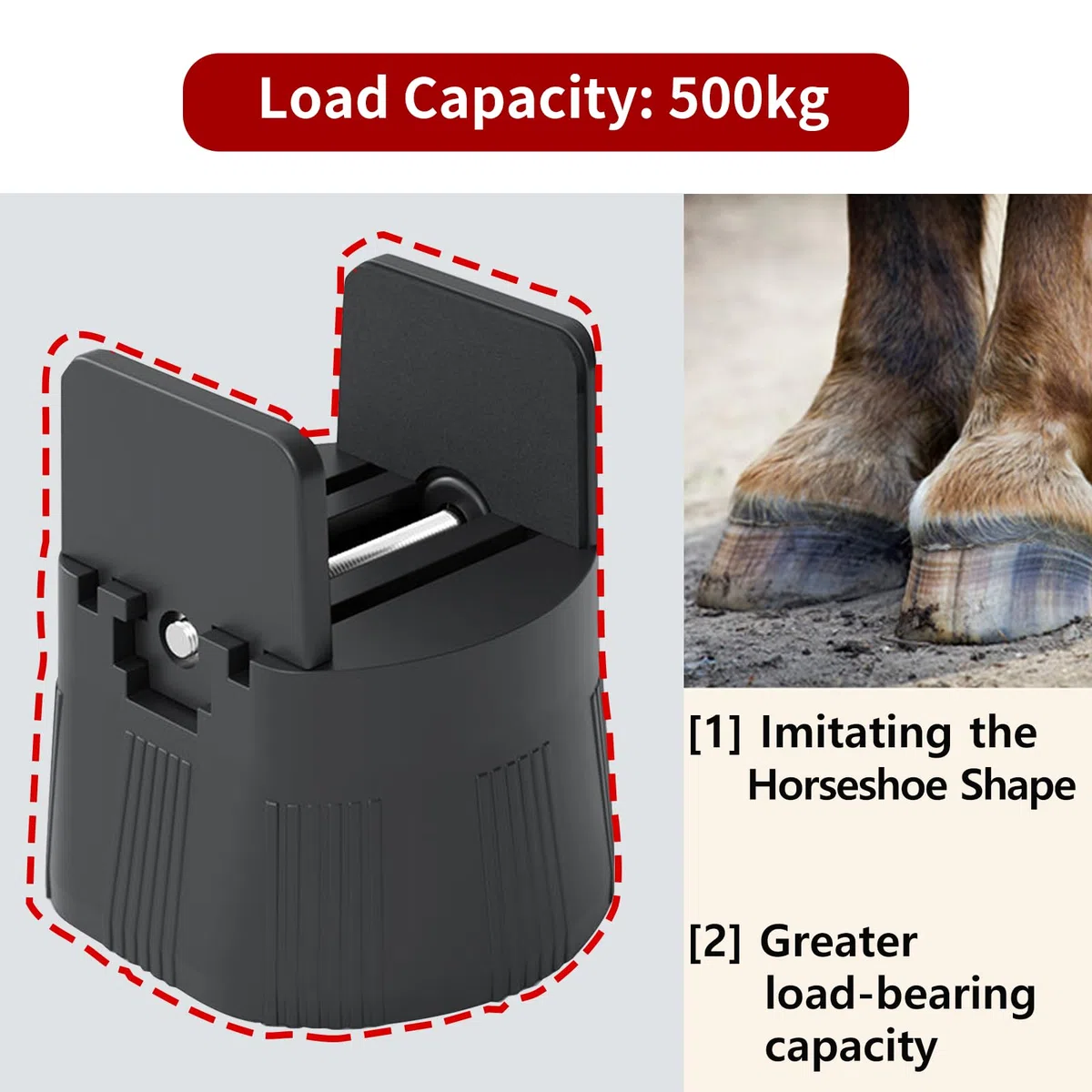 4 Stück Möbelerhöhung 6cm-8cm, Verstellbare Betterhöhung für 10mm-50mm Breite Quadrat & Runde Stuhlbein, Betterhöher mit Schraubklemme Schwerlast Stuhlerhöhungen Möbelerhöher
