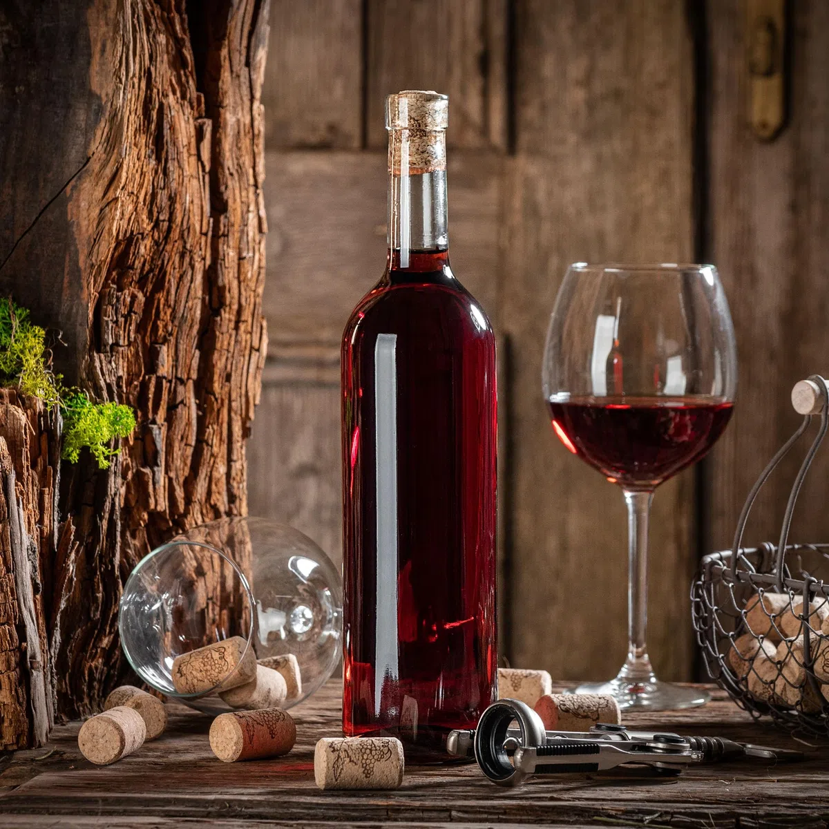 KADAX 10er Set Weinflaschen 750ml, leere Glasflaschen ohne Korken für Wein, Liköre und Spirituosen, Flaschen zum Befüllen, Likörflaschen aus Glas (Transparent)