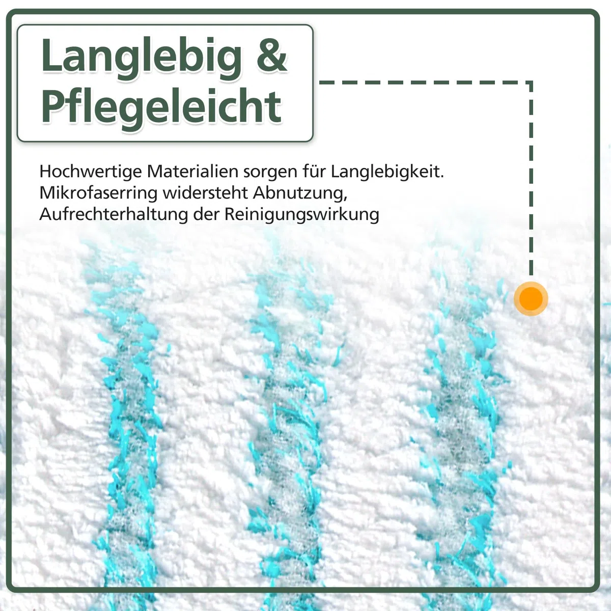 3 Pack Ersatz-Wischbezüge für Leifheit Profi XL Micro Duo / Profi XL Cotton Plus alle Bodenwischer-Stiele, Flecken schnell entfernen, Effiziente Mikrofaser Ersatzbezug für alle Böden