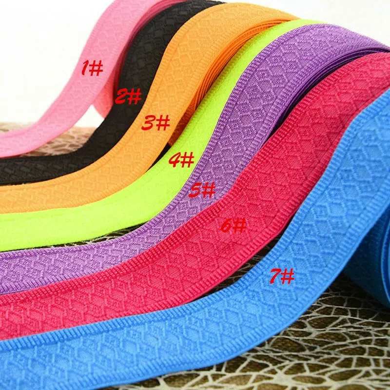 5 cm breiter, strapazierfähiger Hosen- und Rockgürtel/Autodekorationsgürtel aus weichem Jacquard-Gummiband/elastisches Band – rosa – 50 mm