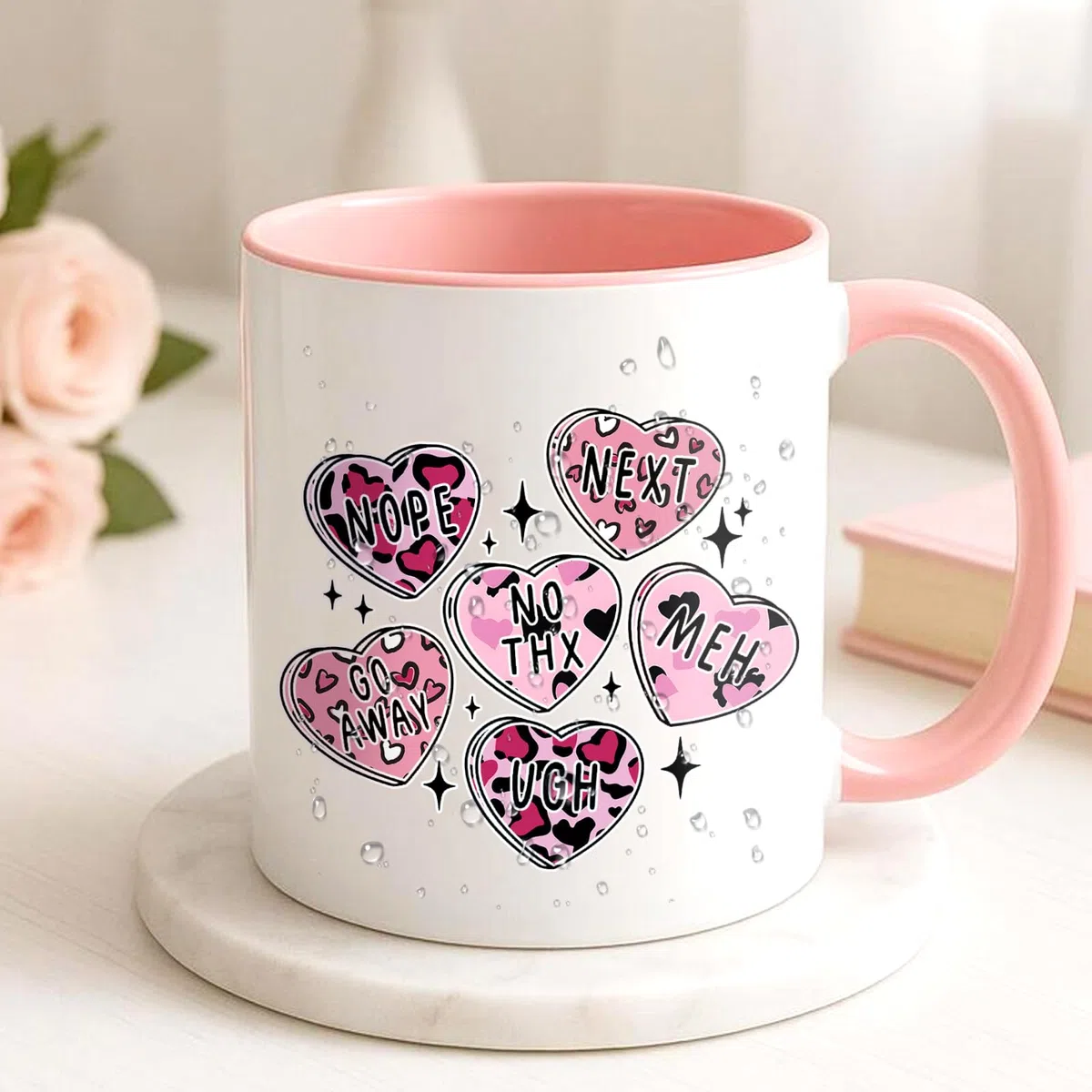 Leopard Print Valentine's Day Permanent Adhesive Vinyl - 8 Sheets Adhesive Sticker Water Proofing Permanent Vinyl for Crafts Vinyl Leopard Print Sticker
