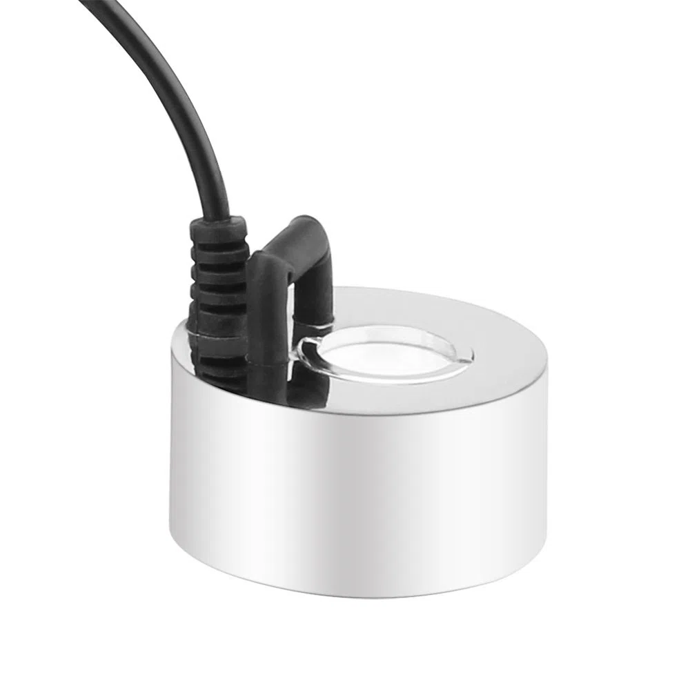 Ultraschall-Nebelmacher Fogger Metall Zerstäuber mit 24V Adapter, Ultrasonic fog maker Nebler Ultraschall Vernebler für Wasserbrunnen Teich Topf Steingarten Waschbecken