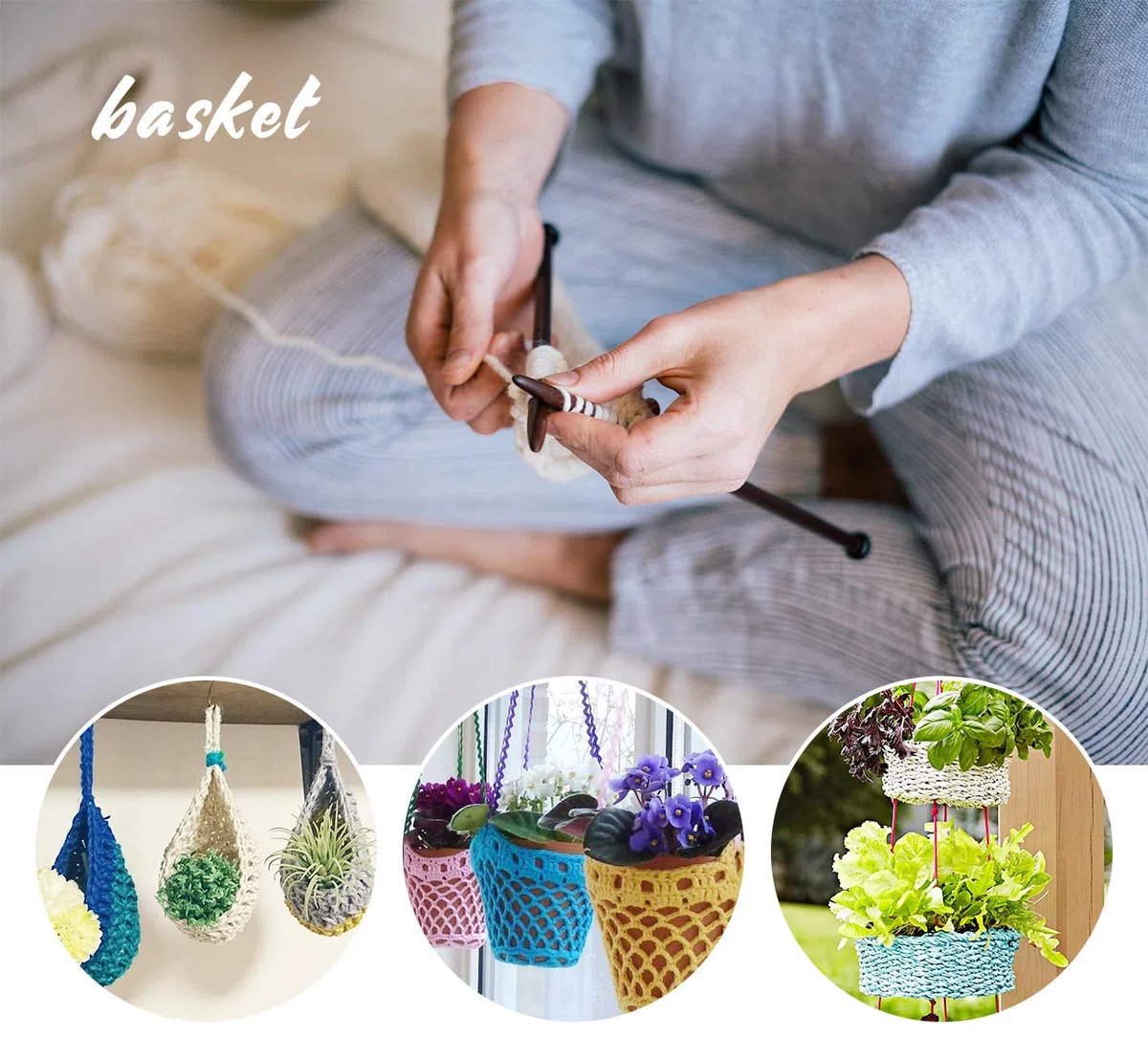 ilauke Häkelgarn 20 Farben * 30g Handstrickgarne Acryl Wolle Zum Stricken, Häkelnwoll und Kunsthandwerk, Wolle zum Häkeln für DIY-Häkelprojekt