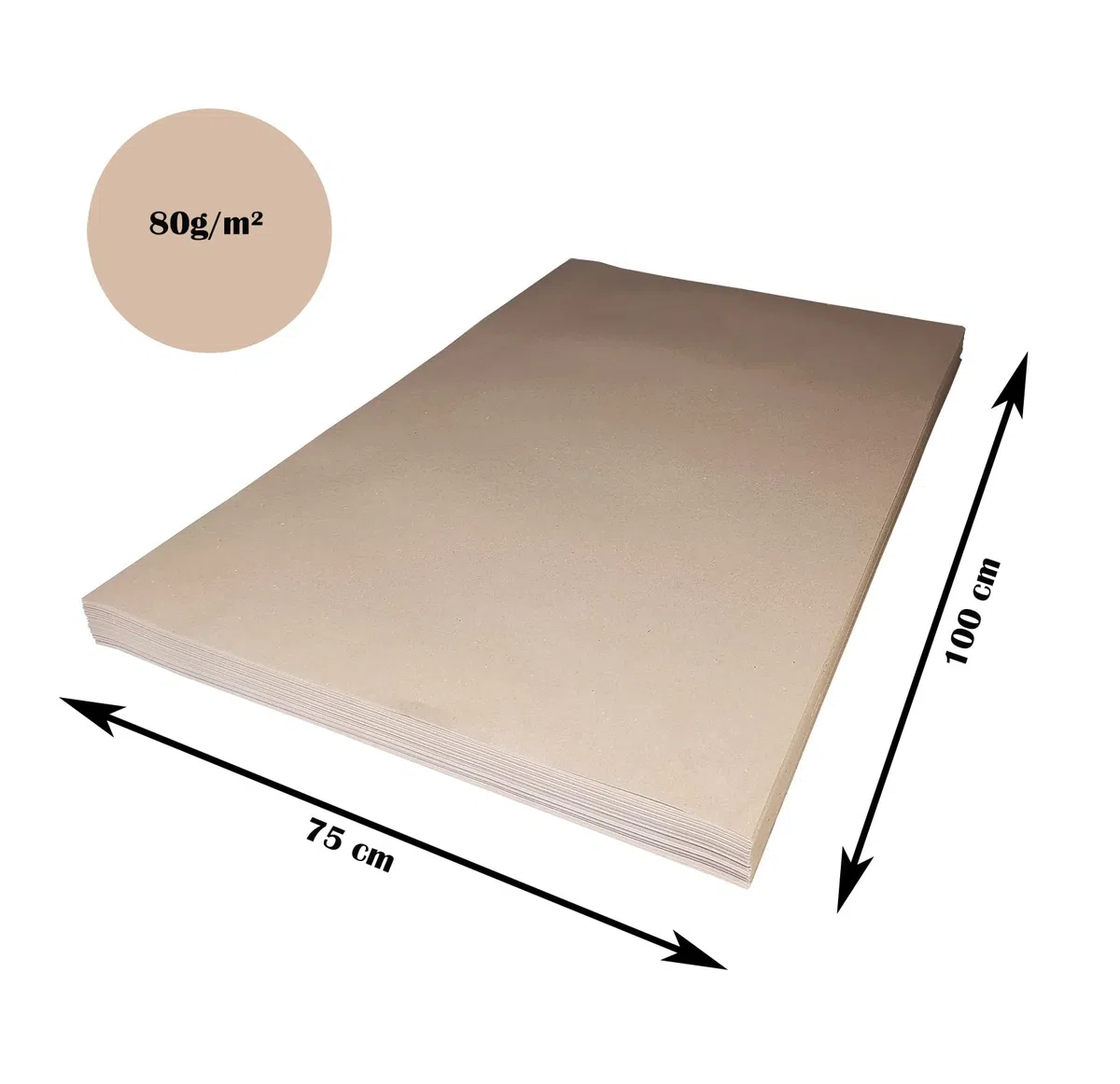 verpacking Schrenzpapier 75 x 100 cm 80 g/m² Bogen Packpapier Füllmaterial Verpackungsmaterial Polsterpapier Einwickelpapier Verpackungsfüllstoff (5 kg)