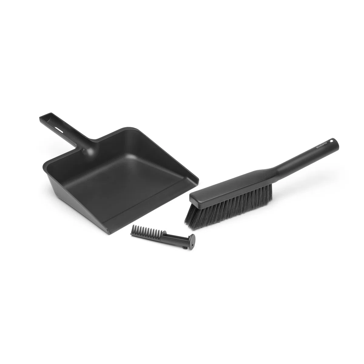 Brabantia SinkSide Dustpan and Brush Set, with Comb - Dark Grey
