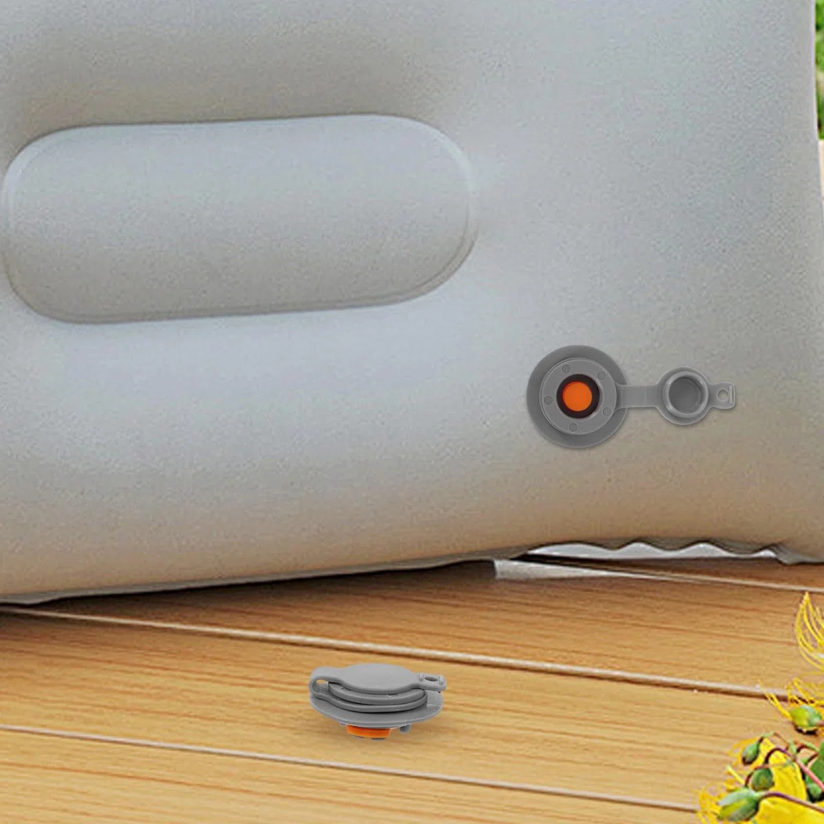 STOBAZA 10 Stück Aufblasbares Ventil für Luftkissen mit TPU-Material Auslaufsichere Luftventil-Technologie Leicht für Camping und Reisen