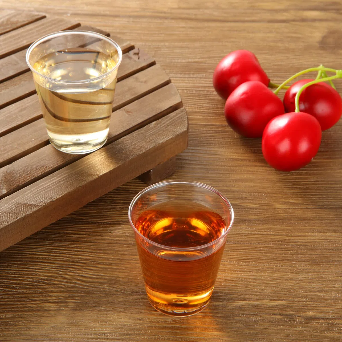 SENENQU 200 Stück 5cl/50ml Schnapsgläser Plastik Shotgläser Kunststoff Schnapsbecher Plastikbecher Wiederverwendbarer Transparent Shot Becher für Geburtstage Verkostung Partygadget