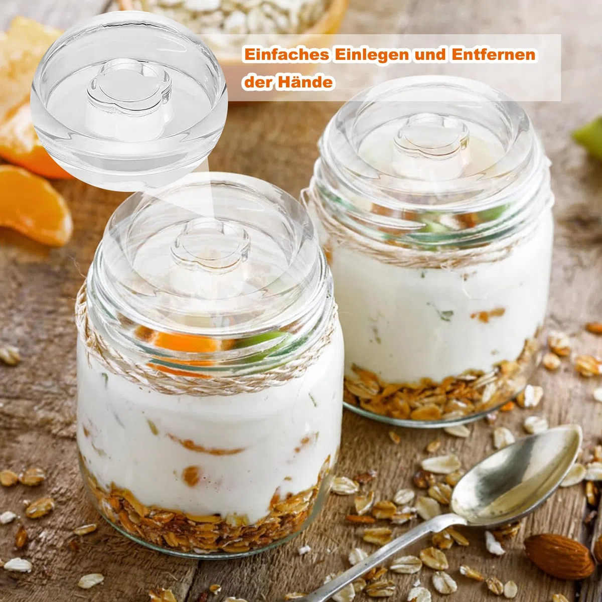 Fermentiergewichte, 4 Stück Fermentiergewichte, Vergärungsgewicht aus Kimchi Glas, Glas Gewichte zur Fermentation Ø 7cm/2,7in, Glasgewichte für Gärung mit Breiter Öffnung, Einmachgläser
