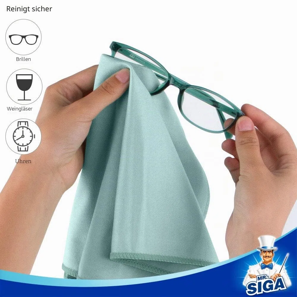 MR.SIGA Ultrafeine Mikrofasertücher für Glas, 6er-Pack, 35 x 40 cm 13,7" x 15,7"