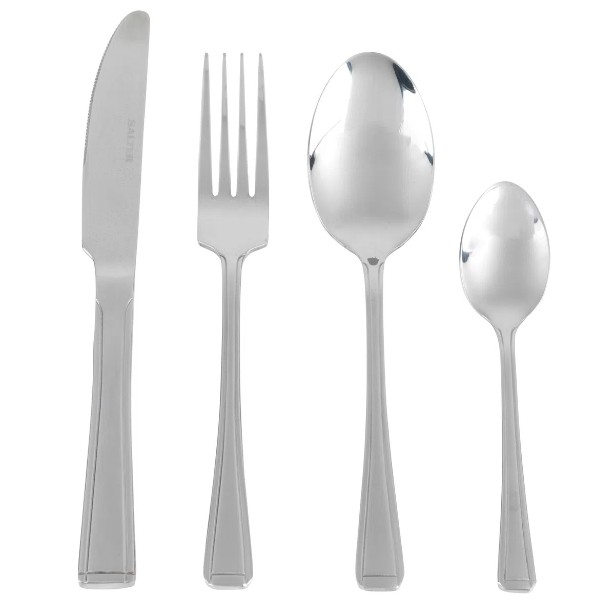 Salter BW031402EU7 BW031401HSMFOB Elegance Buxton 24-teiliges Besteckset, Edelstahl, 15 Jahre Garantie, Aluminium