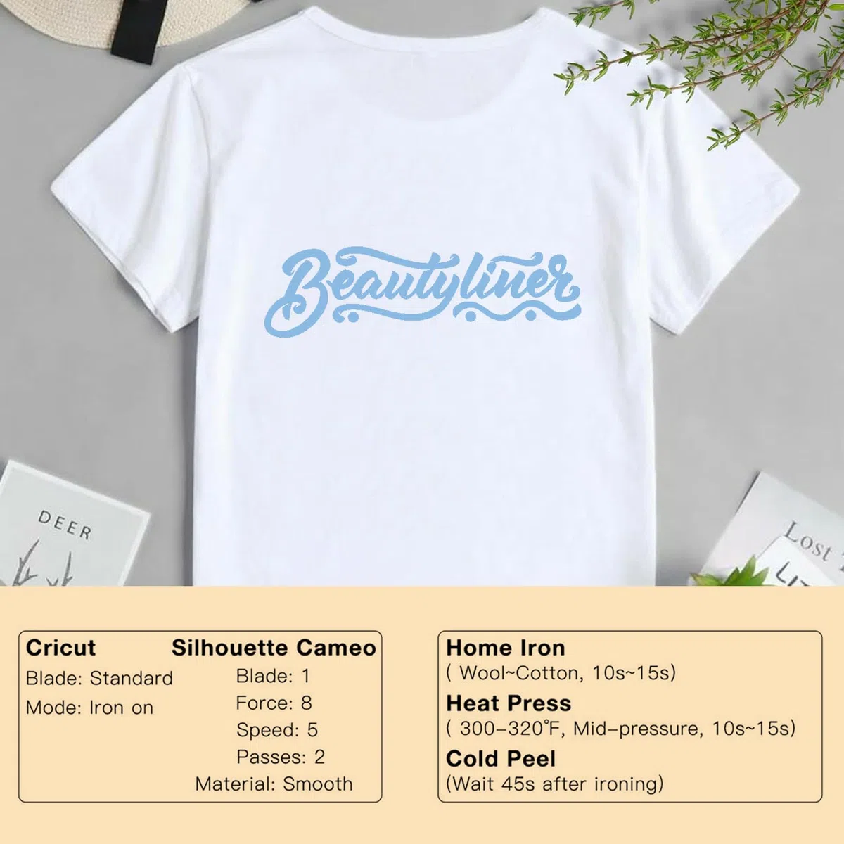 HTV Flexfolie Plotter Textil Hellblau, 30.5 cm x 244 cm Plotterfolie Textil für DIY T-Shirts und Stoffen, Heat Transfer Vinyl Flexfolie Einfach zu Schneiden