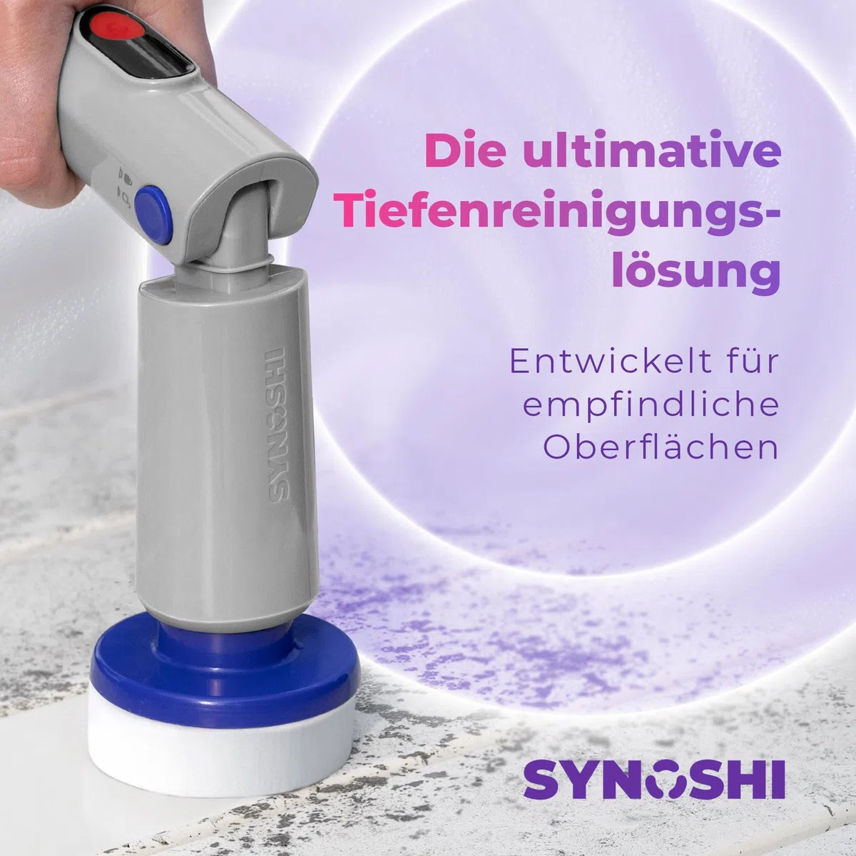 Synoshi Pro Melamin Magic Schwamm für Elektrische Reinigungsbürste – Doppel-Action Set für Flecken, Abnutzungserscheinungen und Markierungen – Effektive Reinigung für Wände, Arbeitsplatten (3 stück)