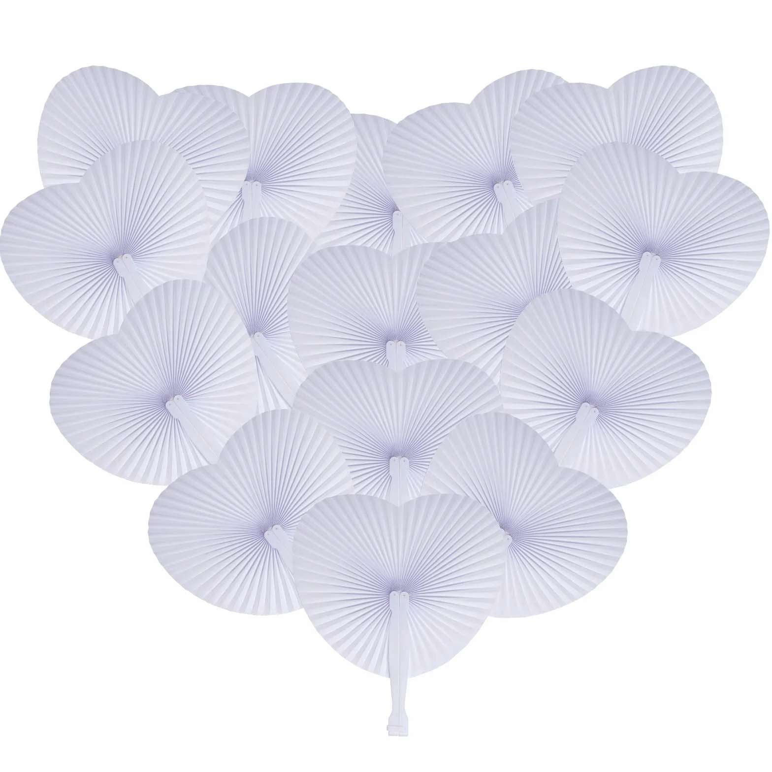 24 STK Fächer Hochzeit Handfächer Papierfächer Hochzeitsfächer Faltfächer Faltbar Gastgeschenk Für Sommer Gelegenheiten,Party,DIY,Wand Dekoration
