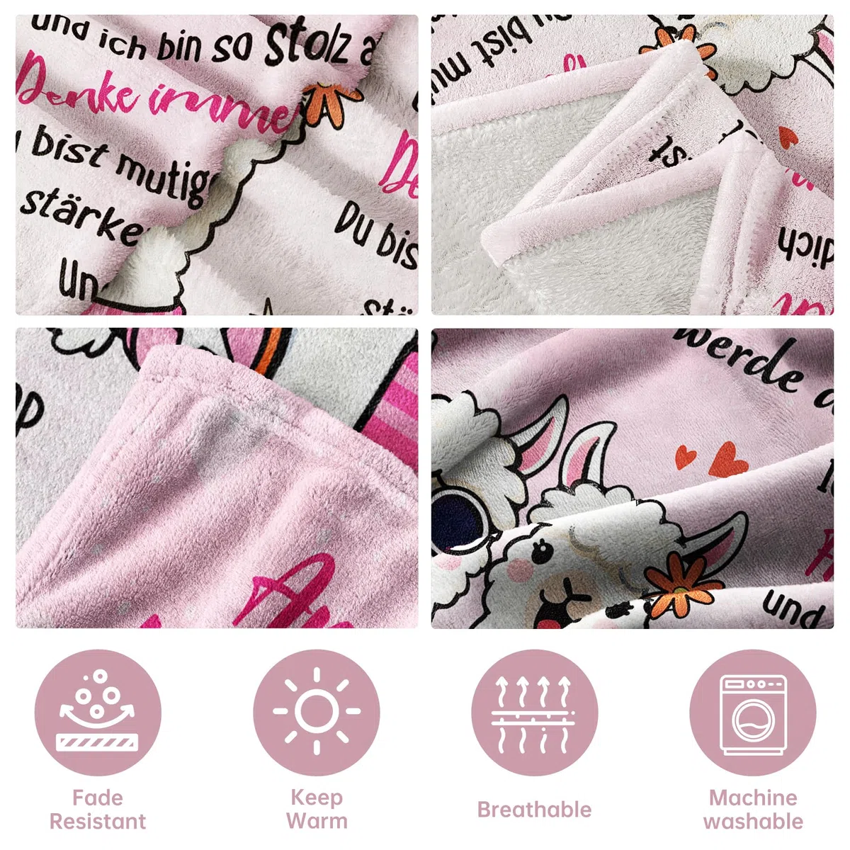 SteadStyle Beste Freundin Geschenke, Freundin Kuscheldecke, Geburtstagsgeschenk für Freundin, Valentinstag Muttertagsgeschenke für Frauen Schwestern Freundin 150x130 cm