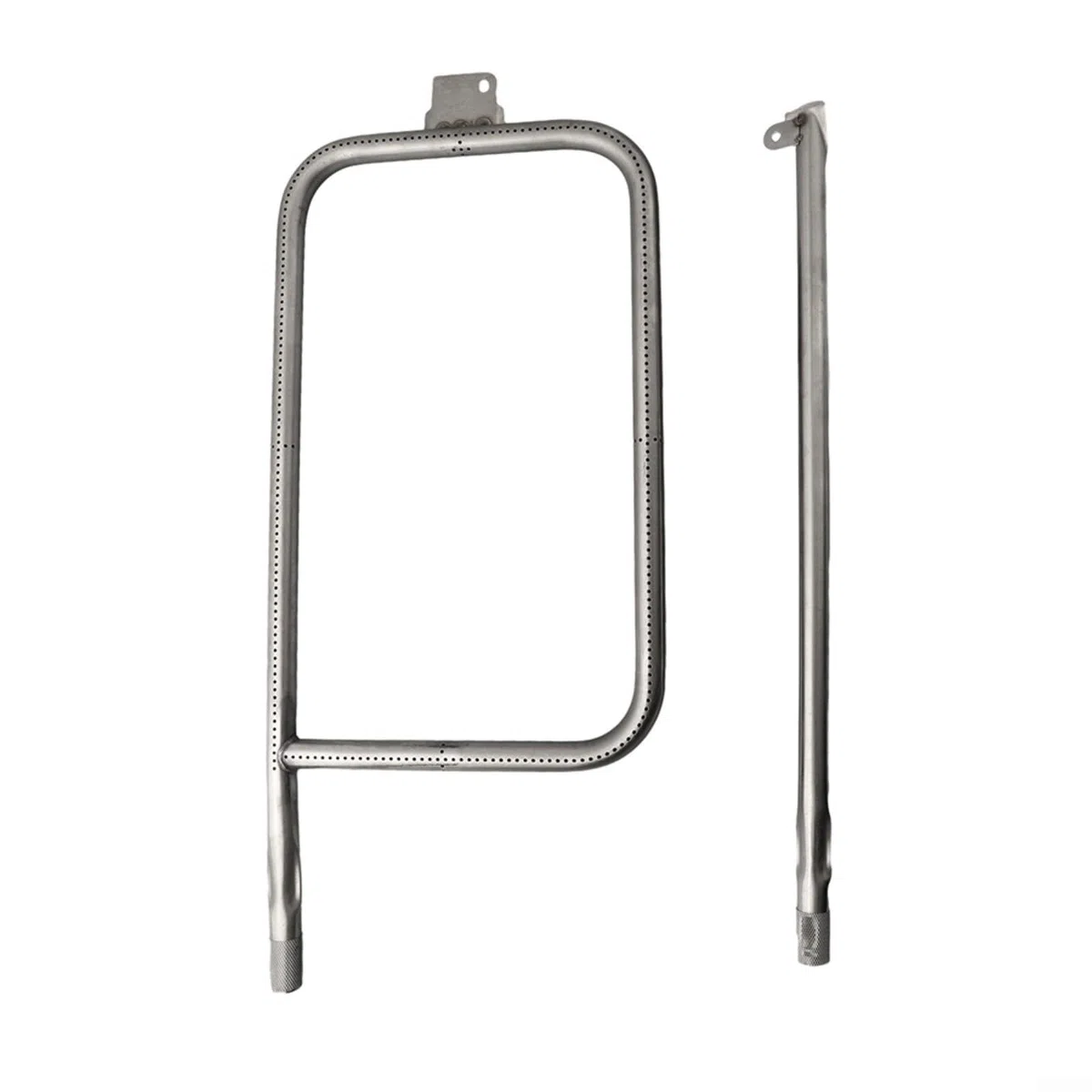 304 Edelstahl-Brennerrohr 56 cm für Weber Q300 Q320 Q3000 Q3200 BBQ Grill Ersatzkomponente, Brenner-Set mit Installations-Hardware, hitzebeständige Grillteile Grillbrenner (C)