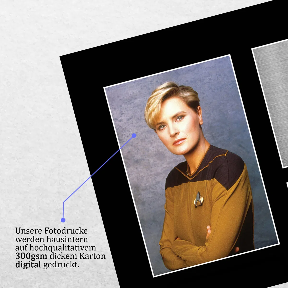 HWC Trading A4 Denise Crosby Star Trek Tasha Yar Geschenke Gedruckt Signiert Autogramm Bild Für Fernsehshow Fans