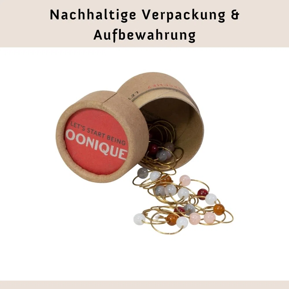 Hochwertiges Maschenmarkierer Set - 40 Metall Ringe in 5 Farben | Praktisches Strick- und Häkelzubehör, Maschenmarkierer Metall