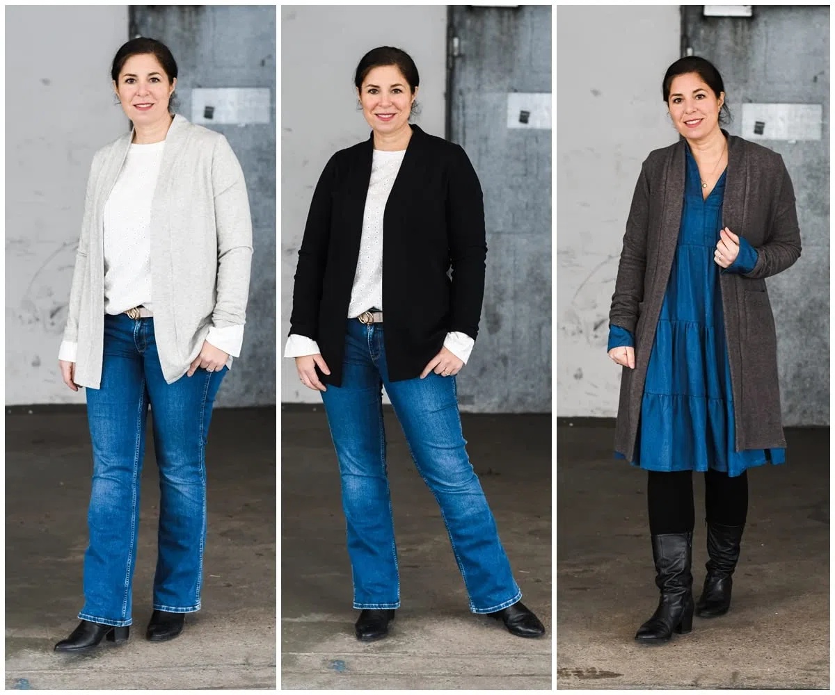lillesol & pelle Schnittmuster lillesol Women No.78 Basic-Cardigan in Größe 34-58 zum Nähen mit Foto-Anleitung und Video