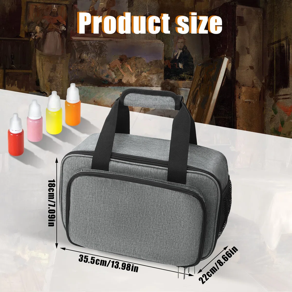 Acrylfarben-Organizer, Farbhalter Tasche Farbaufbewahrung Organizer | Acrylfarbe, Organizer Tasche Kunstbedarf Kunst-Tragetaschen Handwerk mit Aluminiumfolien-Auskleidung